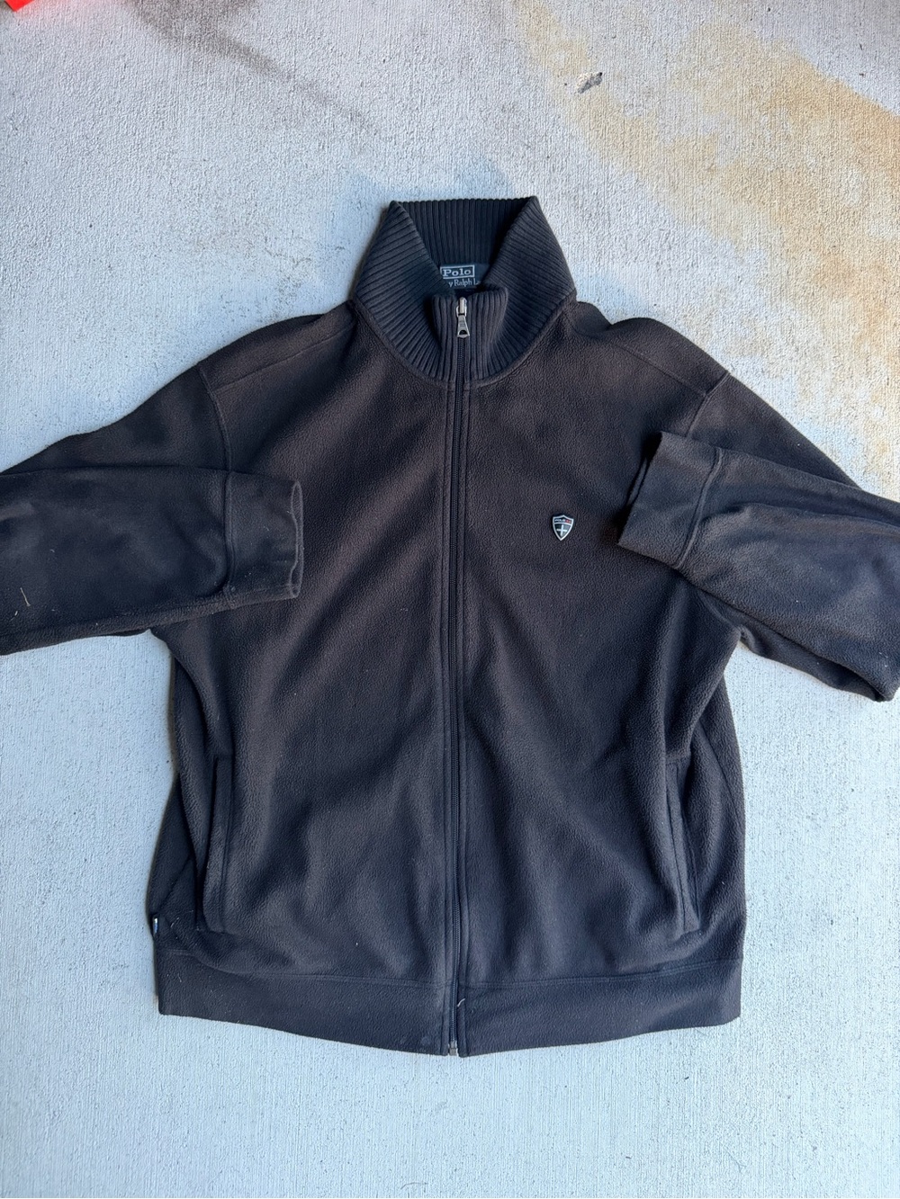 Ralph Lauren Black Full-Zip Men's Sweater